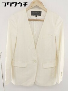 * BODY DRESSING Deluxe single 1B long sleeve tailored jacket size 36 ivory lady's 