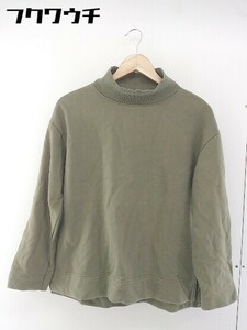 * SHIPS Ships bottleneck long sleeve sweatshirt cut and sewn size ONE khaki lady's 