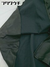 ◇ ●未使用● ◎ natural couture NICE CLAUP 合成皮革 ノースリーブ ロング ワンピース サイズF ブラック レディース_画像6