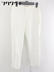 ◇ 自由区 ジユウク リネン混 パンツ サイズ38 ホワイト レディース