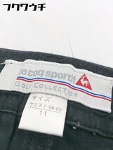 ◇ le coq sportif ルコックスポルティフ コットン パンツ サイズ11 ブラック レディース_画像4