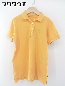 ◇ PAR72 パーセッタンタドゥエ 鹿の子 半袖 ポロシャツ サイズL オレンジ系 レディース