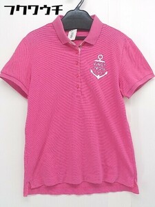 ◇ 23区 SPORT ニジュウサンクスポーツ 半袖 ポロシャツ サイズII ピンク レディース