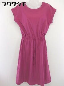 * NATURAL BEAUTY BASIC French sleeve long One-piece size M pink series lady's 