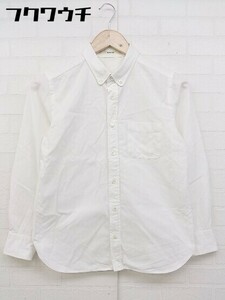 ◇ MACPHEE マカフィー TOMORROWLAND ボタンダウン BD　 長袖 シャツ サイズ40 ホワイト レディース