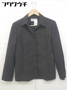 * SCAPA Scapa одиночный 4B длинный рукав tailored jacket размер 40 темно-коричневый женский 