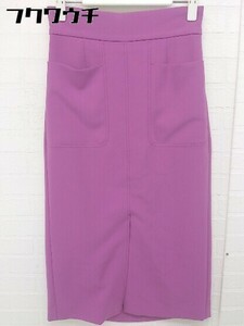◇ IENA イエナ バックスリット ロング ナロー スカート サイズ36 ピンクパープル系 レディース