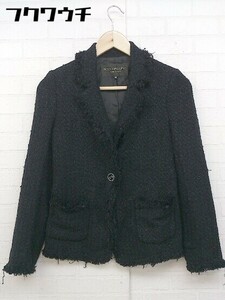 ◇ BODY DRESSING Deluxe シングル 1B 長袖 テーラードジャケット サイズ36 ブラック レディース