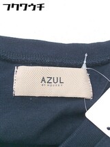 ◇ AZUL BY MOUSSY アズールバイマウジー 半袖 ロング ワンピース サイズM ネイビー系 レディース_画像4