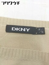 ◇ DKNY ダナキャランニューヨーク 薄手 コットン ニット 八分袖 セーター サイズP/S ベージュ レディース_画像4