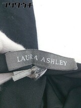 ◇ ◎ Laura Ashley ローラ アシュレイ タグ付き 半袖 膝丈 ワンピース サイズUK12 USA8 ブラック レディース_画像4