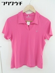 ◇ NIKE GOLF ナイキゴルフ 半袖 ポロシャツ サイズL ピンク レディース