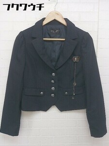 * * MICHIKO LONDON single 4B Kids child clothes long sleeve b leather jacket size 165A navy series lady's 