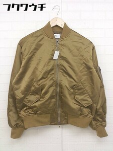 * AZUL BY MOUSSY azur bai Moussy long sleeve MA-1 jacket size M Camel series lady's 