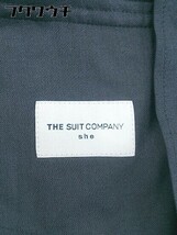 ◇ THE SUIT COMPANY ザ スーツカンパニー 薄手 テーラード ジャケット サイズ38 ネイビー レディース_画像4