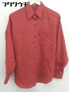 * * ELLE L long sleeve shirt size 38 red lady's 