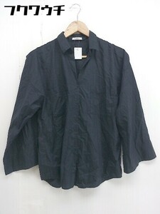 ◇ ◎ ITEMS URBAN RESEARCH アーバンリサーチ 袖フレア 長袖 シャツ サイズFree ネイビー レディース