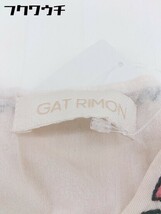 ◇ GAT RIMON nano universe ナノユニバース 半袖 ミニ ワンピース ベージュ系 レディース_画像4