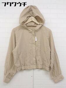 ◇ Masch Masch Mish Mash с длинным рукавом zip -up up size m beige ladies