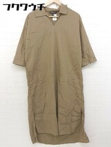 ◇ BANANA REPUBLIC バナナリパブリック 長袖 ロング ワンピース サイズXS/S ブラウン レディース_画像1