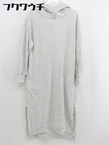 ◇ ITEMS URBAN RESEARCH アーバンリサーチ 長袖 ロング パーカー ワンピース サイズF グレー レディース