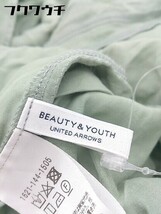 ◇ BEAUTY&YOUTH ビューティ&ユース UNITED ARROWS 五分袖 シャツ ブラウス ピスタチオグリーン レディース_画像8