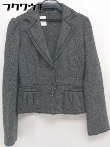 * FRAGILE Fragile single 3B long sleeve knitted tailored jacket size 36 gray lady's 