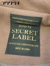 ■ ◎ SECRETLABEL シークレットラベル 長袖 コート サイズF ブラウン レディース_画像4