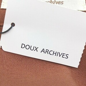 ◇ ●新品● ◎ Doux archives タグ付 定価 1.1万円 長袖 ロング シャツ ワンピース サイズF ブラウン レディースの画像5