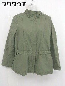 ◇ ◎ Мишель Кляйн Мишель Крэн Крэн военный блуузонный пиджак размером 38 Хаки.