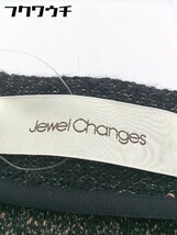 ◇ Jewel Changes ジュエルチェンジズ ラメ糸 ボーダー 長袖 ミニ ワンピース ベージュ系 レディース_画像4