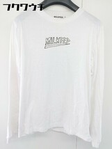 ◇ MILKFED. ミルクフェド ロゴ プリント 長袖 Tシャツ カットソー サイズS ホワイト レディース_画像2