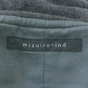 ■ mizuiro ind ミズイロインド 長袖 ジャケット コート グレー系 レディースの画像4