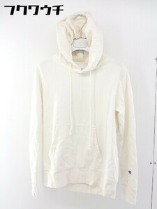 ◇ Champion チャンピオン 長袖 プルオーバー パーカー サイズM ベージュ レディース