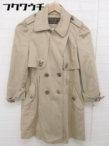 * * RNA inc.a-ruene- ink long sleeve trench coat size M beige lady's 