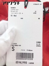 ◇ ◎ UNIQLO ユニクロ タグ付き シアサッカー ノースリーブ 膝下丈 ワンピース サイズ S レッド レディース_画像5