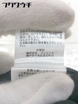 ◇ IEDIT イディット 総柄 切り替え バンドカラー 長袖 膝下丈 ワンピース サイズM ホワイト ブラック レディース_画像8