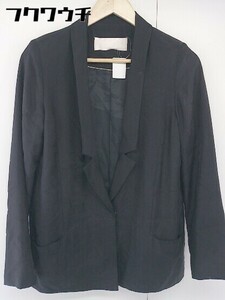 * BLACK BY MOUSSY black bai Moussy 1B long sleeve tailored jacket size 2 black lady's 
