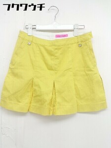 * VIVA HEART viva Heart Mini trapezoid skirt size 40 yellow lady's 