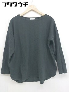 ◇ fiert doe antiqua アンティカ 長袖 Tシャツ カットソー サイズLXL ブラック系 レディース