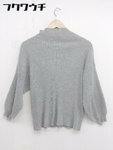 ◇ PATTERN TORSO パターントルソ antiqua リブ ハイネック 長袖 カットソー サイズM グレー系 レディース_画像3