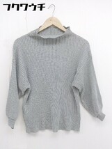 ◇ PATTERN TORSO パターントルソ antiqua リブ ハイネック 長袖 カットソー サイズM グレー系 レディース_画像1