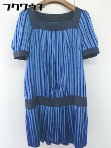 * UNTITLED Untitled short sleeves Mini One-piece size 2 blue group navy series lady's 