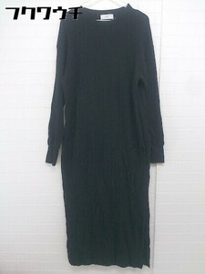 * SLOBE IENA slow b Iena long sleeve long One-piece black lady's 