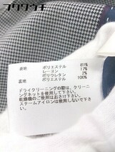 ◇ ORIHICA 千鳥格子 バックジップ　 膝丈 シングル 1B スカート スーツ サイズ7R グレー ブラック レディース_画像6