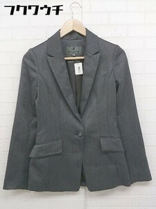 * BLACK BY MOUSSY black bai Moussy single 1B long sleeve tailored jacket size 1 gray lady's 