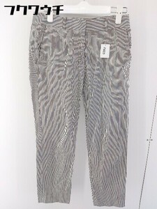 ◇ Demi-Luxe BEAMS デミルクス ビームス ストライプ パンツ サイズ36 アイボリー系 ブラック系 レディース