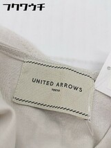 ◇ UNITED ARROWS ユナイテッドアローズ Vネック 無地 フレンチスリーブ Tシャツ カットソー ベージュ レディース_画像4