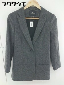 * * 7 For All Mankind shoulder pad 1B shoulder pad long sleeve tailored jacket size XS gray lady's 