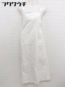 * * who's who Chicof-zf-chiko Denim camisole long One-piece size F white lady's 